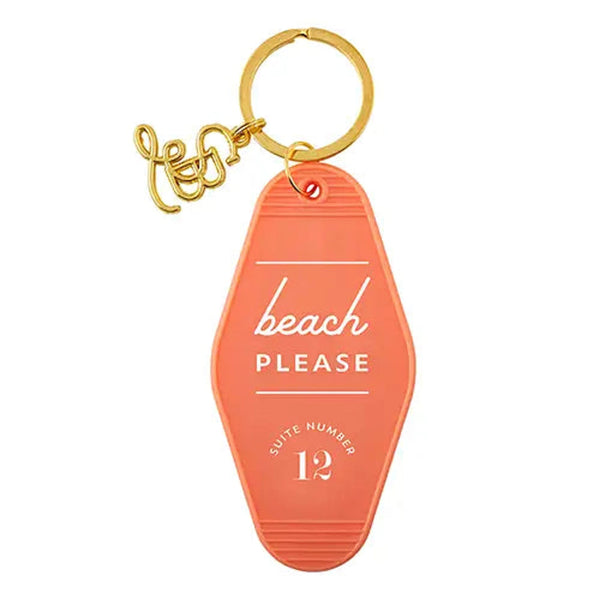 Beach Please Key Chain