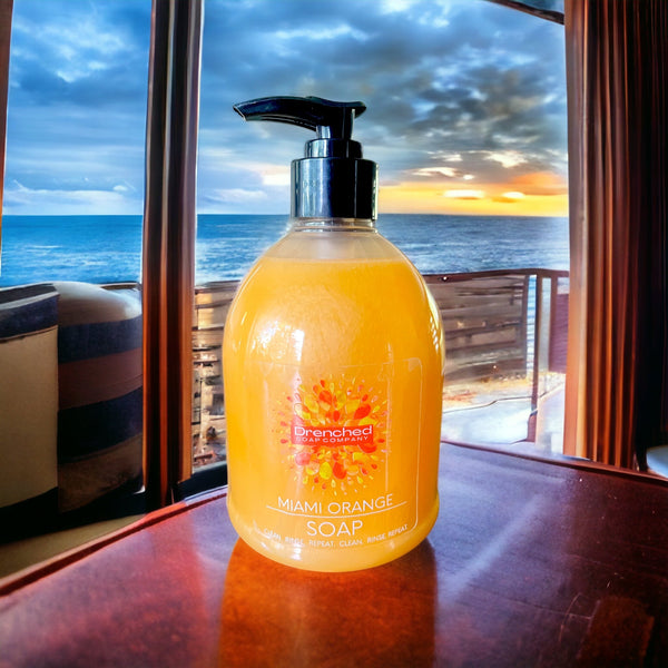 Miami Orange Body and Hand Liquid Soap