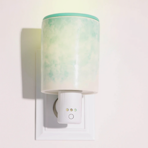 Wax Warmer - Outlet Plug In, Teal Watercolor